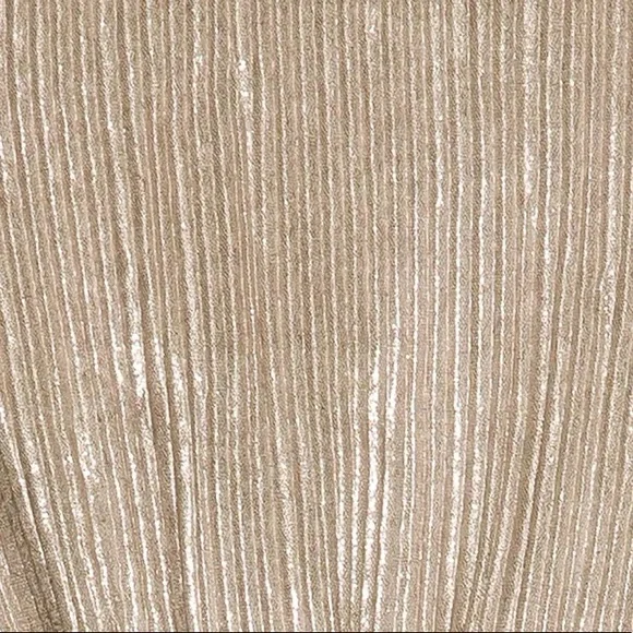 JONATHAN SIMKHAI Daisy cutout plissé-lamé maxi dress NWT - Picture 11 of 12